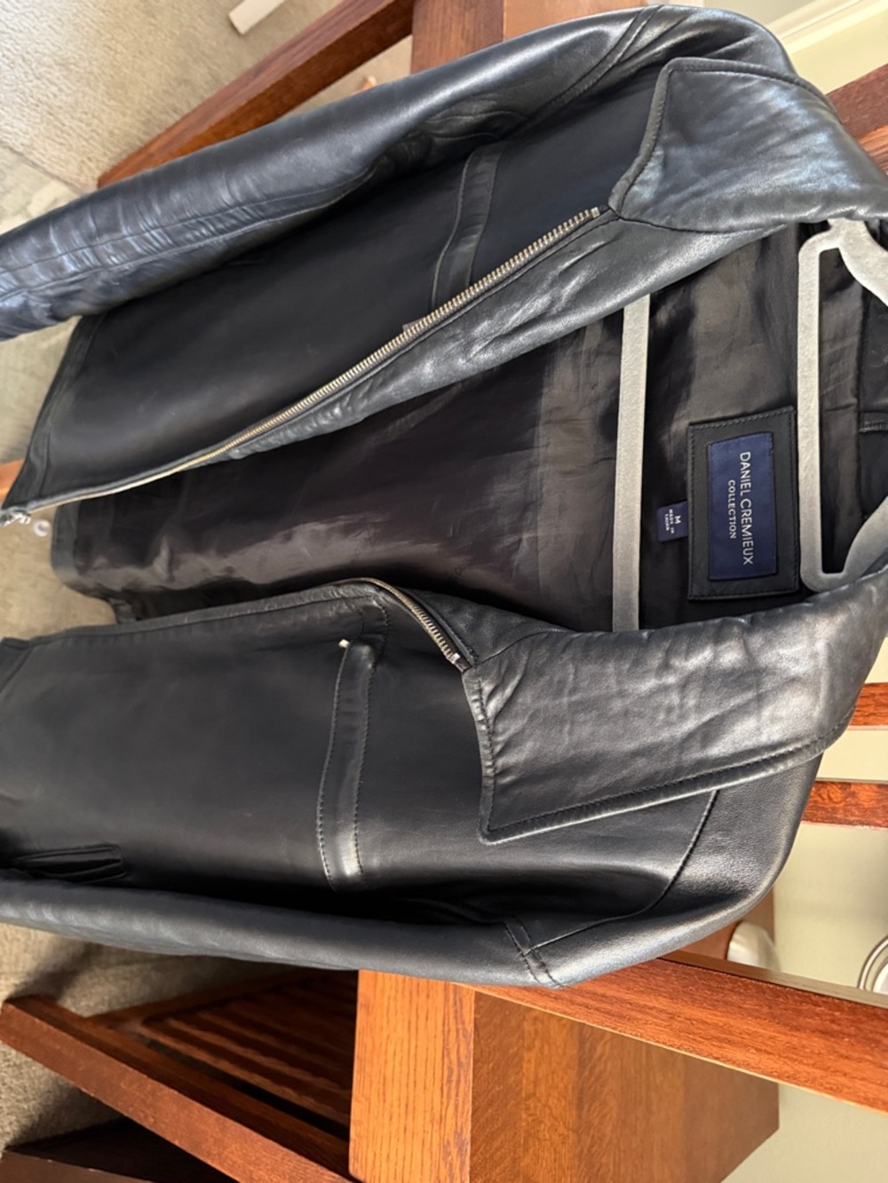 Daniel Cremieux Black Lambskin Leather Jacket